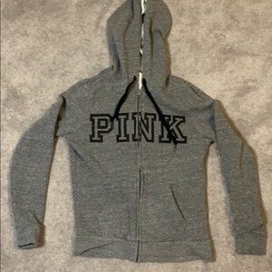 PINK hoodie zip up